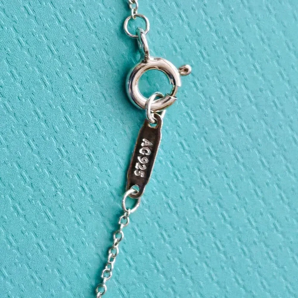 Tiffany & Co. Blue Enamel Party Hat Birthday Silver Charm Pendant Necklace - Picture 6 of 6